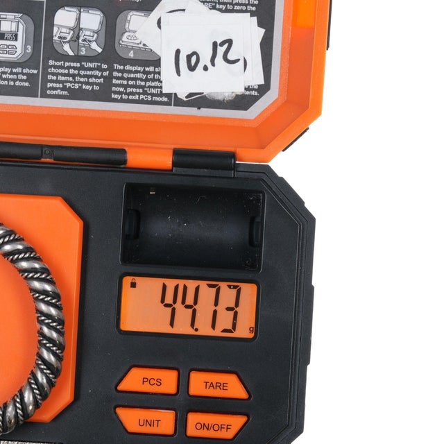 Silver 6 1/8" Heavy Navajo sterling twisted wire cuff bracelet For Sale - Image 8 of 8