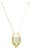 Oval Opal Necklace with Gold Accent 14k Yellow Gold 16" For Sale
