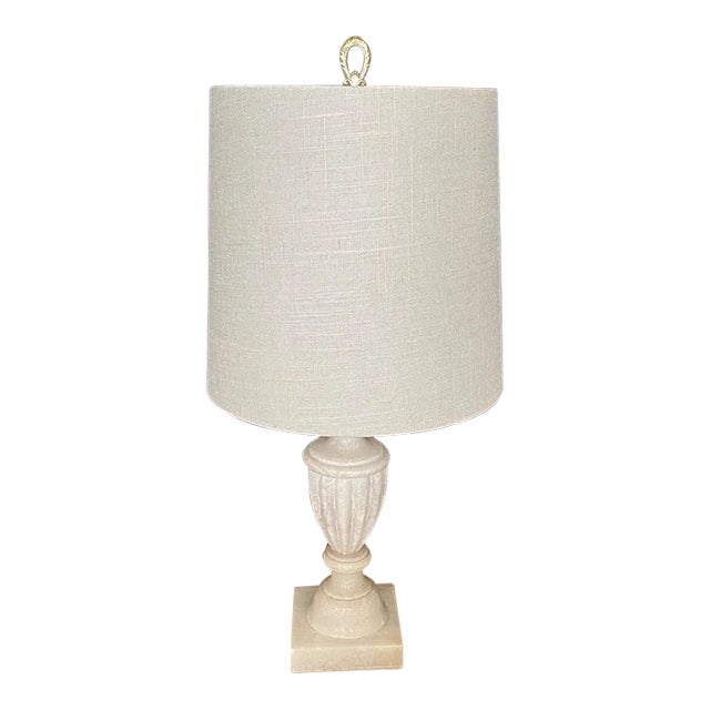 Italian Urn Neoclassical Style Alabaster Table Lamp For Sale