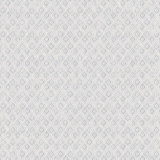 SAMPLE - Boråstapeter Jaipur Linen Wallpaper In Blue For Sale