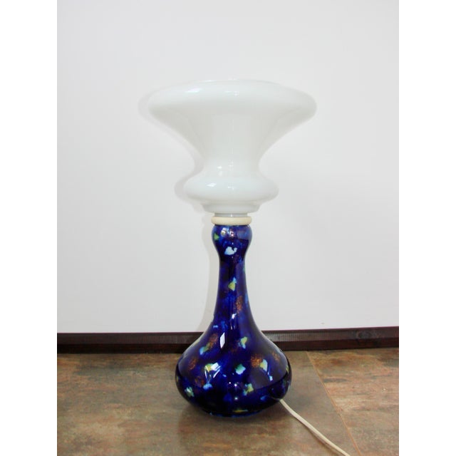 Glass Space Age Night Sky Table Lamp, 1960s For Sale - Image 7 of 9