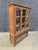 Solid Reclaimed Wood Glass Display Hutch, Rustic Farmhouse Bookcase For Sale - Image 4 of 13