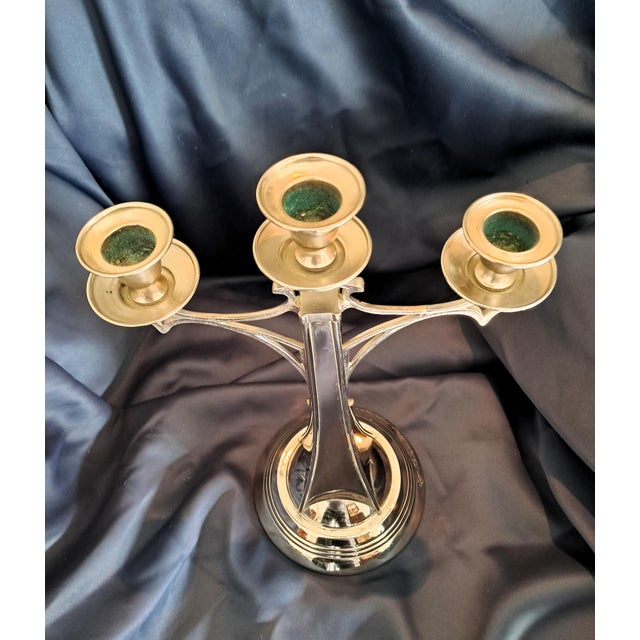 Antique Art Nouveau Candleholders, 1890s, Set of 2 For Sale - Image 4 of 18