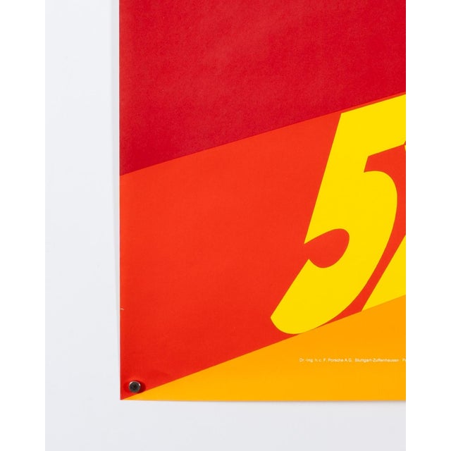 1970s Original Porsche Poster by Atelier Strenger, 1973 For Sale - Image 5 of 9
