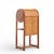 Mid Century Danish Teak Tambour Door Foyer Entry Console Phone Table For Sale In Chicago - Image 6 of 10