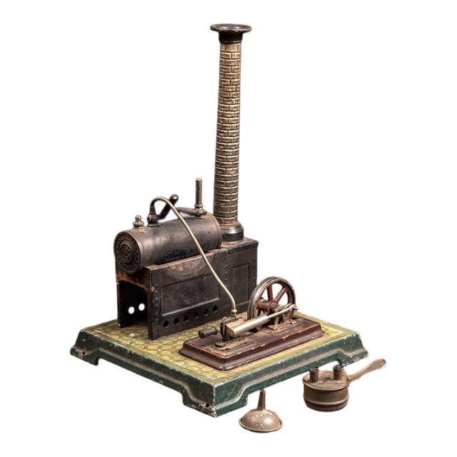 Early 20th Century Bing German Tabletop Live Steam Engine Model For Sale