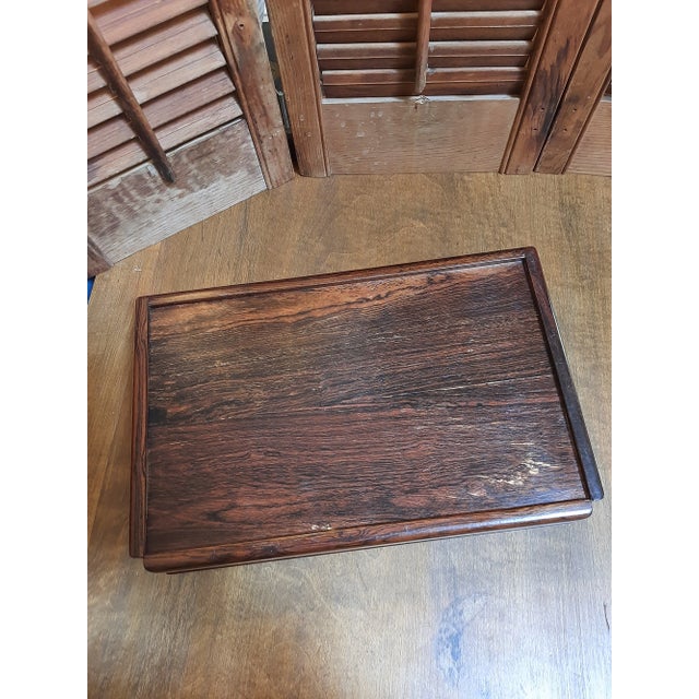 Beautiful mixed wood checkered box with hinges lid storage. The lovely pattern gives it almost a 3D look. Very well...