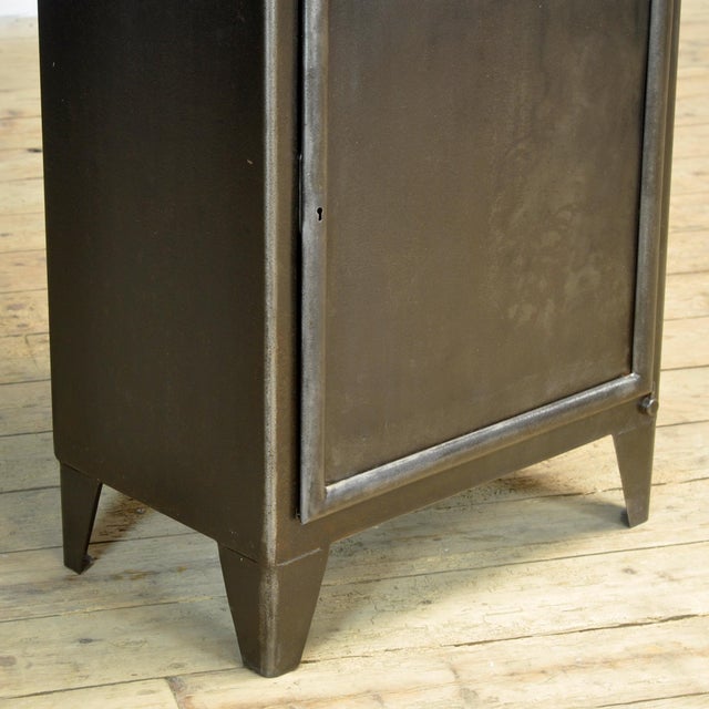 Black Black Glass and Iron Medical Cabinet from Kovona, 1950s For Sale - Image 8 of 14