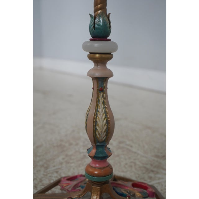 Vintage Art Deco Peacock Shade Floor Lamp For Sale - Image 12 of 18