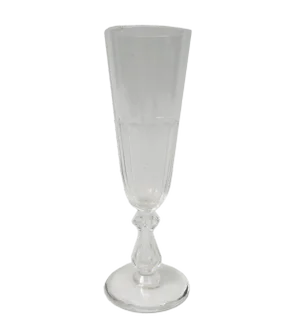 French Biedermeier Handblown Champagne Flutes, Set of 6