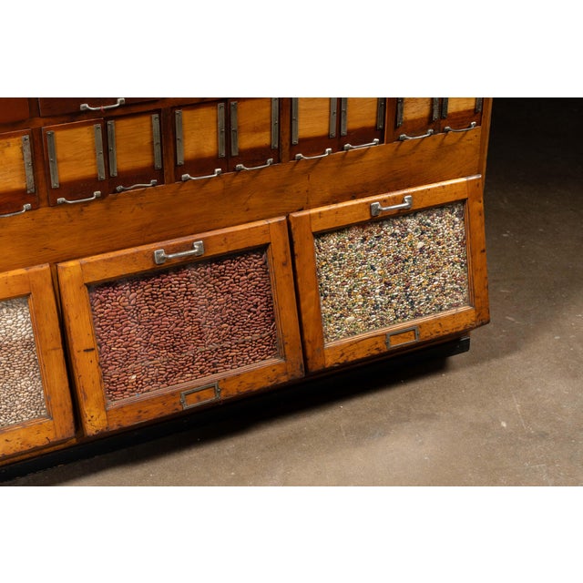 Massive Antique Maple Dry Goods Cabinet For Sale - Image 13 of 18