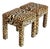 Vintage Leopard Velvet Upholstered Stools - Set of 2 For Sale