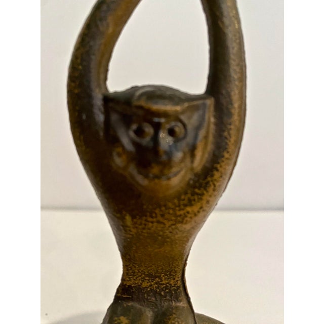 Vintage Bronze/Brass Japanese Candle Holder For Sale - Image 4 of 12