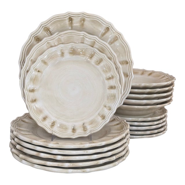Estate Arte Italica Venezia Dishes - Set of 18 Service for 6 For Sale