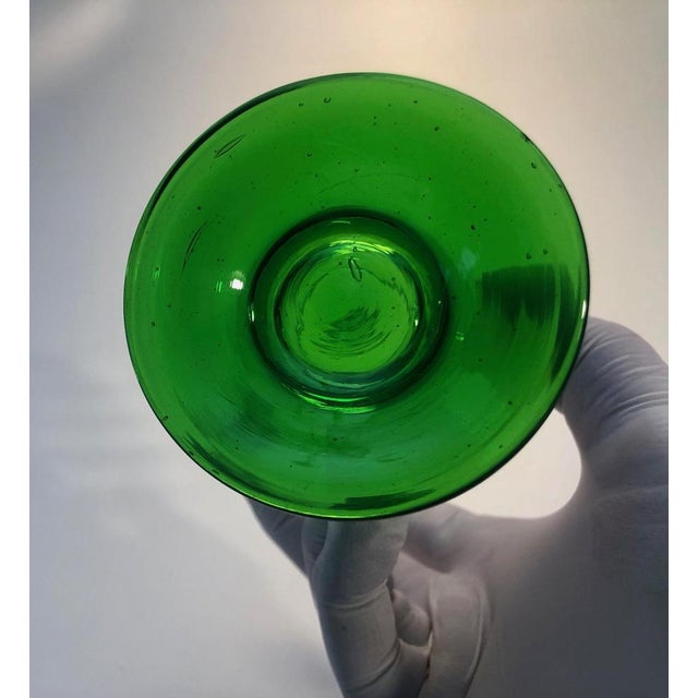 Handblown Beer Glasses, Former Czechoslovakia, 1920s, Set of 6 For Sale - Image 13 of 18