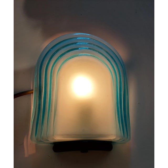 1970s Murano Glass Wall Lights from AV Mazzega, 1970s, Set of 2 For Sale - Image 5 of 11