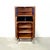 1950s Danish Rosewood Corner Cabinet W/ Indigo Stained Glass Doors For Sale - Image 10 of 16