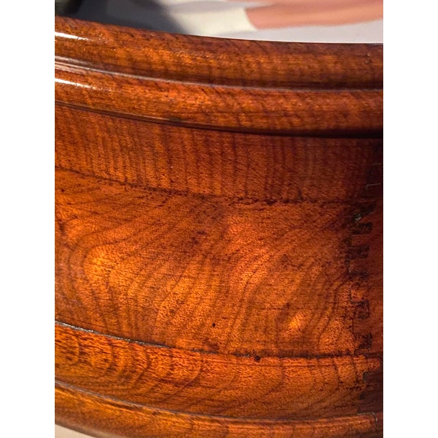 English Walnut Oval Mirror For Sale - Image 10 of 18