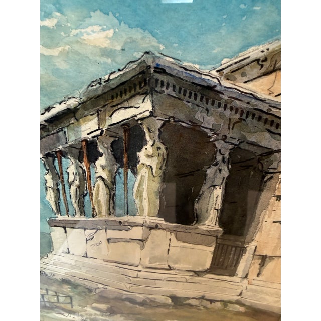 Ancient Greek Ruins Paintings, Set of Three For Sale - Image 11 of 12