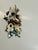 Coro 1950s Floral Lucite Rose Brooch With Faux Pearls and Pastel Bead Accents For Sale - Image 4 of 7
