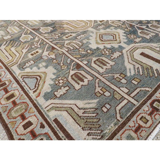 Beige Galerie Shabab Collection Mid-20th Century Persian Malayer Accent Rug For Sale - Image 8 of 9
