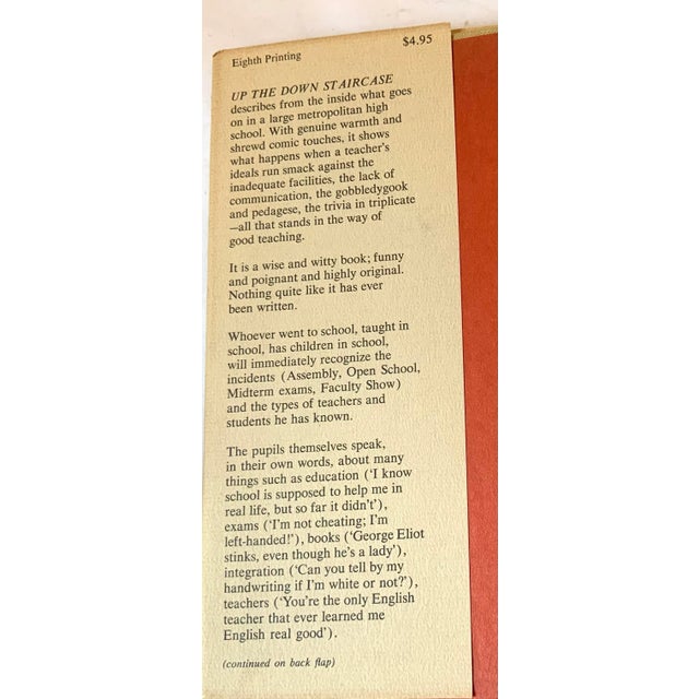 1965 “Up the Down Staircase” by Bel Haufman Book For Sale In Dallas - Image 6 of 9