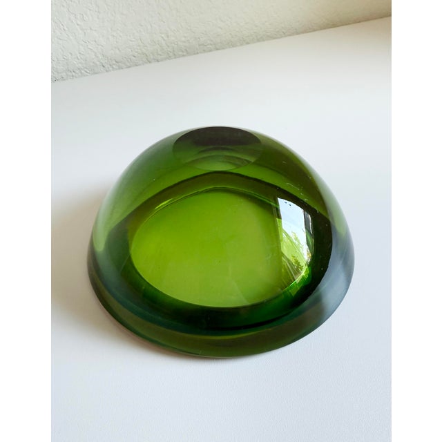 Seguso Vetri Murano Sommerso Glass Bowl, 1960s Italy, Attributed For Sale - Image 10 of 11