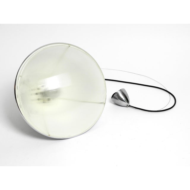 Large Pendant Lamp Headlight in Chrome-Plated Sheet Steel by Ingo Maurer, 1960s For Sale - Image 12 of 18
