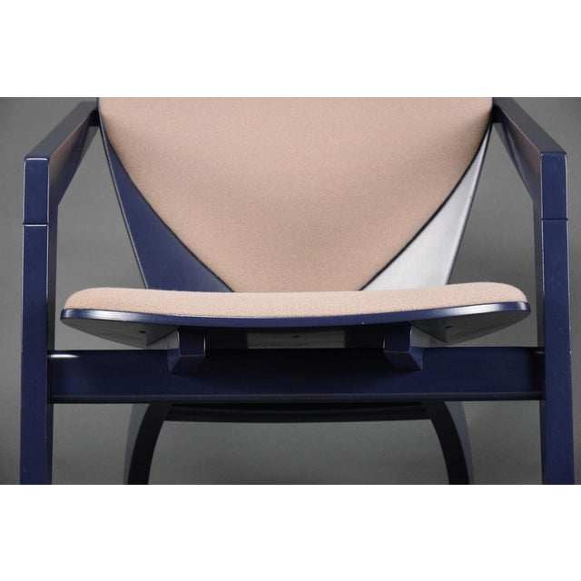 Mid-Century Modern Set of Blue Butterfly GE 460 Lounge Chairs by Hans Wegner for Getama, 1980s For Sale - Image 3 of 18