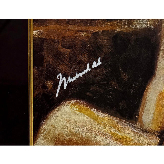 Contemporary Ronnie Wood, Muhammad Ali (Framed, Rare Dual Signed Serigraph), 2002 For Sale - Image 3 of 4