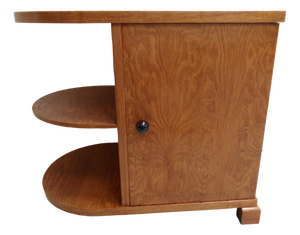 Art Deco Two-Door Cabinet Side Table, 1920s