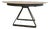 Caligaris Atlante Extendable Italian Ceramic Dining Table – 50” Round to 69” – Gray Ceramic For Sale