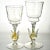 Figurative Vintage Mid 20th Century Hand Blown Venetian Glass Goblets- Set of 10 For Sale - Image 3 of 7