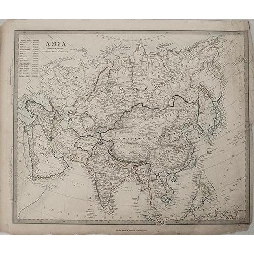 Traditional 1840 SDUK Map of Asia For Sale - Image 3 of 3
