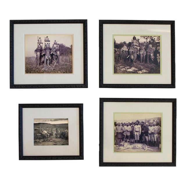 Vintage 1930s Photos of a Tiger Hunt in Colonial India For Sale