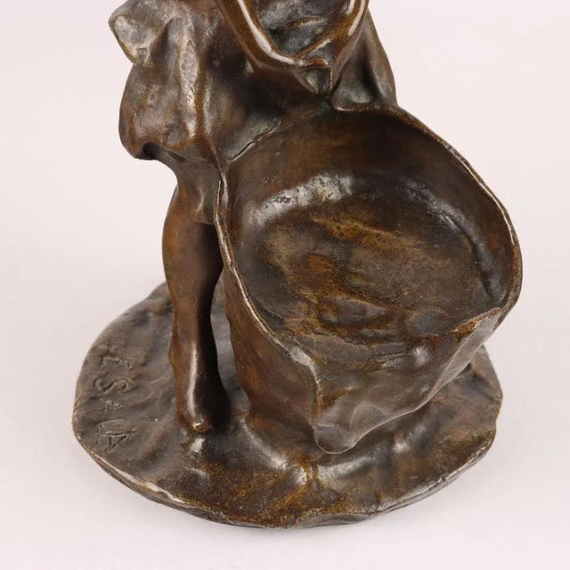 Bronze Washerwoman Sculpture by Elia Sala For Sale - Image 5 of 10