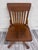This is a beautiful antique Arts & Crafts Mission-style oak swivel desk chair, circa 1900–1920, featuring striking...