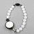 2000 - 2009 Angela Caputi Resin Necklace in Black and Pearl White For Sale - Image 5 of 8