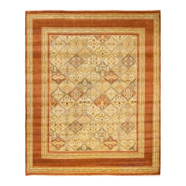 Vintage Traditional Hand Knotted Wool Area Rug, Bronze - 8'2" X 9'10" For Sale - Image 9 of 9