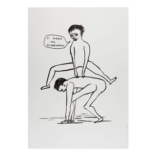 David Shrigley, I Mean No Disrespect, 2022, Paper For Sale