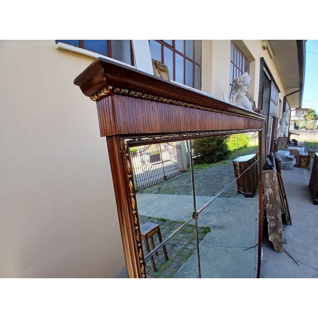 Wood Large Frame with Mirrors, 1950s For Sale - Image 7 of 14