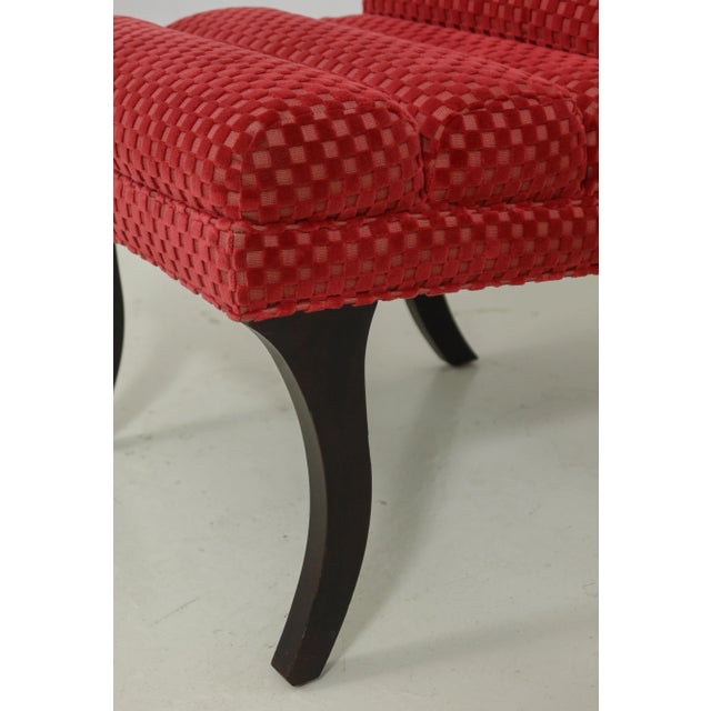 1990s Baker Modern Design Bedroom Boudoir Chair For Sale - Image 5 of 7