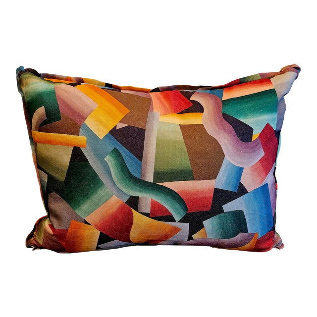 Exclusive Clarence House Fabric Gerald Charles Tolomeo Throw Pillow For Sale