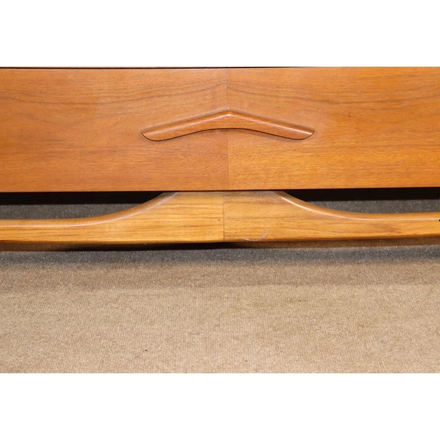 Wood Mid 20th Century Boomerang Dresser For Sale - Image 7 of 12
