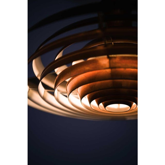 Langelinie Pendant Lamp in Copper by Poul Henningsen, 1950s For Sale - Image 12 of 13