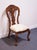 Italian Bernhardt Furniture Grand Savannah Collection Solid Walnut Italian Provincial Style Splat Back Dining Side Chair 357-555 For Sale - Image 3 of 9