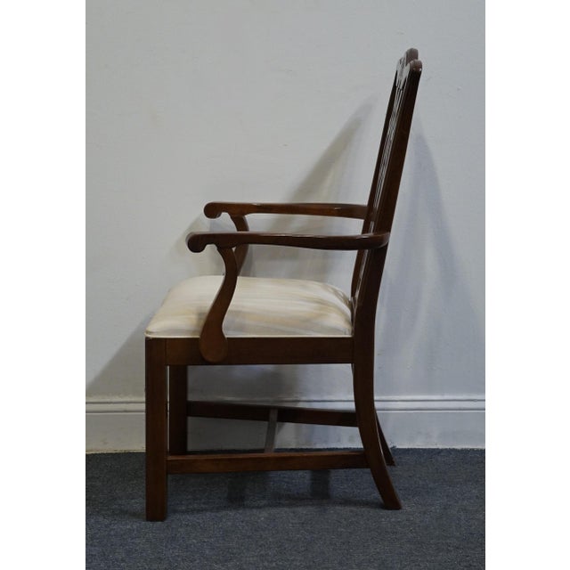 Universal Furniture Universal Furniture Traditional Chippendale Style Dining Arm Chair For Sale - Image 4 of 10