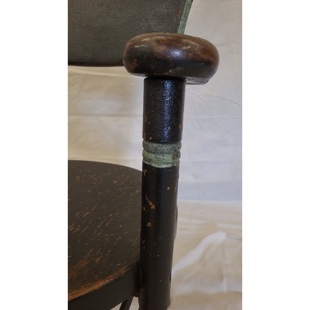 Early 20th Century Early 20th Century Antique Wood Armchair For Sale - Image 5 of 5