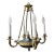 Gilt Bronze French Empire Style Chandelier With 4 Arms Circa 1950s For Sale
