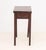 George III Mahogany Fold-Over Gate Leg Table, with single drawer. Open: 27" H x 28" W x 26" D; closed: 27.5" H x 14" W x...